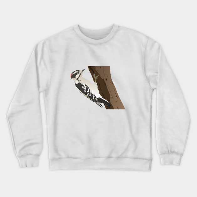 Downy Woodpecker Bird Crewneck Sweatshirt by NorseTech